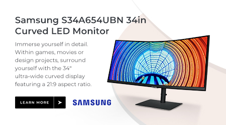 Samsung S34A654UBN 34in Curved LED Monitor