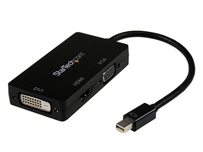 Mini Displayport 1.2 Male (Thunderbolt™ Compatible) to 4K HDMI+DVI+VGA
