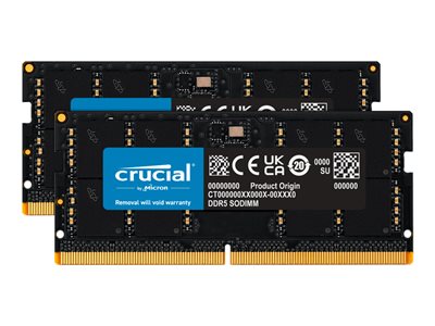 MICRON CRUCIAL 64GB KIT 2 X 32GB DDR5-4800 SODIMM - CT2K32G48C40S5