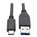 EATON - Tripp Lite USB C to USB-A Cable 5 Gbps USB 3.1 Gen 1 M/M USB