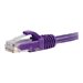 C2G - C2G 14ft Cat6a Snagless Unshielded UTP Network Patch Ethernet Cable-Purple
