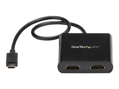 StarTech.com USB-C to Dual-HDMI Adapter, USB-C/A to 2x HDMI, 4K