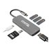 Plugable Technologies - USB C Hub Multiport Adapter, 7-in-1 Plugable Hub Compatible with MacBook Pro, Windows, Chromebook, Dell XPS, Thunderbolt 3 and More (4K HDMI, 3 USB 3.0, SD  microSD Card Reader, 87W Charging)