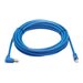 Tripp Lite - Tripp Lite M12 X-Code Cat6a 10G F/UTP CMR-LP Shielded Ethernet Cable (Right-Angle M12 M/RJ45 M), IP68, PoE, Blue, 5 m (16.4 ft.)