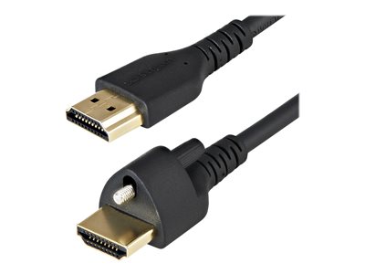 StarTech.com 1m (3ft) HDMI Cable with Locking Screw, 4K 60Hz HDR