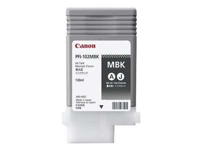 Canon LUCIA PFI-102 MBK - Ink tank - 1 x pigmented matte black