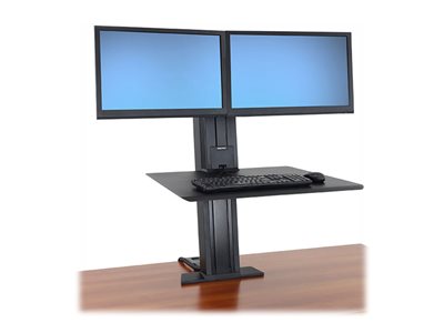 Ergotron Workfit Sr Dual Monitor Sit Stand Desktop Workstation