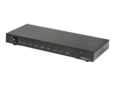 StarTech.com 4K 60hz HDMI Splitter - 8 Port - HDR Support - Surround Sound Audio - HDMI Distribution Amplifier - HDMI 2.0 Splitter (ST128HD20) video/audio splitter - ST128HD20