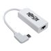 Tripp Lite - Tripp Lite USB C to Gigabit Adapter Converter USB 3.1 Gen 1 Right-Angle White 6in USB Type C to Ethernet Network Adapter