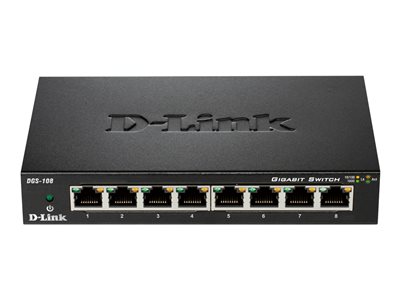 8-Port Gigabit Ethernet Desktop Network Switch 5v DC Lan Hub 10/100/1000  Mbps