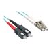 Axiom - Axiom LC-SC Multimode Duplex OM4 50/125 Fiber Optic Cable