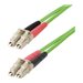 StarTech - StarTech.com 7m (22ft) LC to LC (UPC) OM5 Multimode Fiber Optic Cable, 50/125?m Duplex LOMMF Zipcord, VCSEL, 40G/100G, Bend Insensitive, Low Insertion Loss, LSZH Fiber Patch Cord