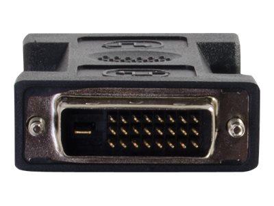 Black C2G 18404 DVI-I Female to DVI-D Male Adapter 