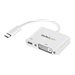 StarTech - StarTech.com USB C to DVI Adapter with Power Delivery, 1080p USB Type-C to DVI-D Single Link Video Display Converter with Charging, 60W PD Pass-Through, Thunderbolt 3 Compatible, White