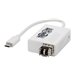 Tripp Lite - Tripp Lite USB C 3.1 to Fiber Optic Transceiver Gigabit Ethernet Adapter, Singlemode, 1310 nm, LC, Up to 5 km