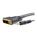 C2G - C2G 15ft Pro Series Single Link DVI-D + 3.5mm A/V Cable M/M