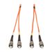 Tripp Lite 10M Duplex Multimode 62.5/125 Fiber Optic Patch Cable ST/ST 33' 33ft 10 Meter - patch cable - 10 m - orange