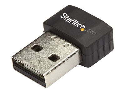 StarTech.com Wireless USB WiFi Adapter - Dual Band AC600 Wireless Dongle - 2.4GHz / 5GHz - 802.11ac Laptop Adapter (USB433ACD1X1) - network USB 2.0 - USB433ACD1X1