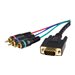 StarTech - StarTech.com 3 ft HD15 to Component RCA Breakout Cable Adapter