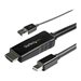StarTech - StarTech.com 6ft (2m) HDMI to DisplayPort Cable 4K 30Hz, Active HDMI 1.4 to DP 1.2 Adapter Converter Cable with Audio, USB Powered, Mac & Windows, HDMI Laptop to DP Monitor, Male/Male