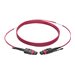 Tripp Lite - Tripp Lite MTP/MPO Multimode Patch Cable, 12 Fiber, 40/100 GbE, 40/100GBASE-SR4, OM4 Plenum-Rated (F/F), Push/Pull Tab, Magenta, 5 m (16.4 ft.)
