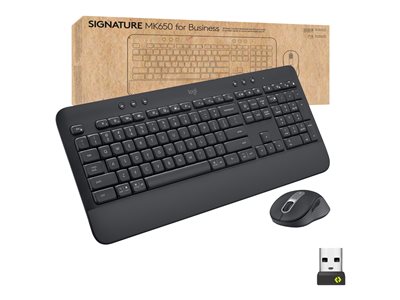 Logitech Signature MK650 for Business keyboard and mouse set - QWERTY US graphite 920-010909