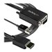 StarTech - StarTech.com 10ft VGA to HDMI Converter Cable with USB Audio Support & Power, Analog to Digital Video Adapter Cable to connect a VGA PC to HDMI Display, 1080p Male to Male Monitor Cable