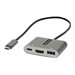 StarTech - StarTech.com USB C Multiport Adapter, USB-C to HDMI 4K Video, 100W Power Delivery Passthrough Charging, 2-Port USB 3.0 Hub 5Gbps (1xType-C/1xA), USB-C Mini Dock, USB-C Travel Dock