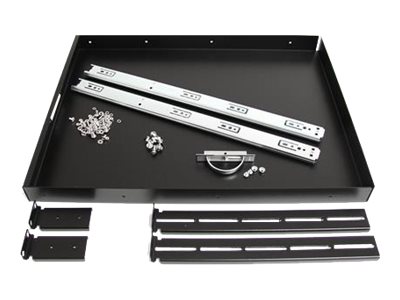 Startech Com 22in Black Deep Sliding Server Rack Cabinet Shelf