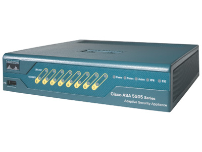 ASA 5505 Appliance with SW, 10 Users, 8 ports, 3DES/AES - ASA5505