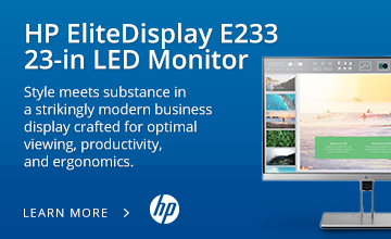 HP EliteDisplay E233 23-in LED Monitor