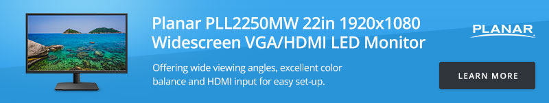 Planar PLL2250MW 22in 1920x1080 Widescreen VGA/HDMI LED Monitor