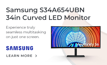 Samsung S34A654UBN 34in Curved LED Monitor