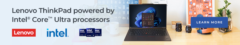 Lenovo ThinkPad powered by Intel Core Ultra processors